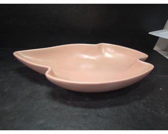 Royal Haeger Jesienna miska do serwowania w kształcie liścia, ceramika vintage USA, zamienny element centralny