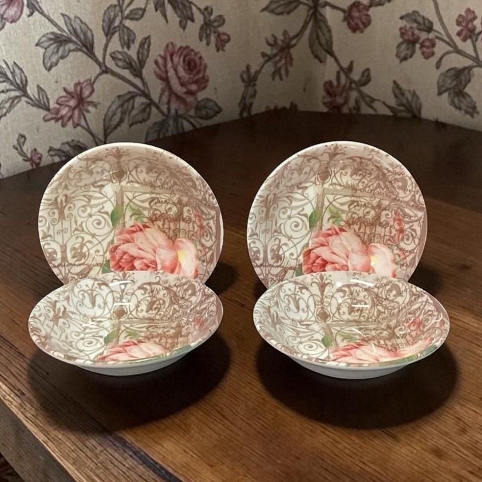  STAFFORD プレート 2枚 イギリス製 陶磁器 ボタニカル花柄 Royal Stafford Dinnerware - Etsy