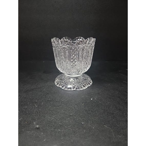 エイボンクリスタルカットキャンディディッシュ、キャンドルホルダー