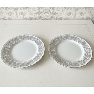 Brookwood Porcelain "Santiago" Salad Plates, Set of 2, Vintage Dinnerware, Replacement Tableware, Interpace Corporation