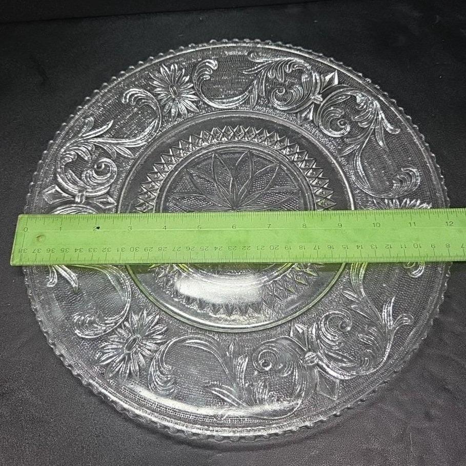 フェザー Westmoreland Princess Feather Platter, Vintage Sandwich Design