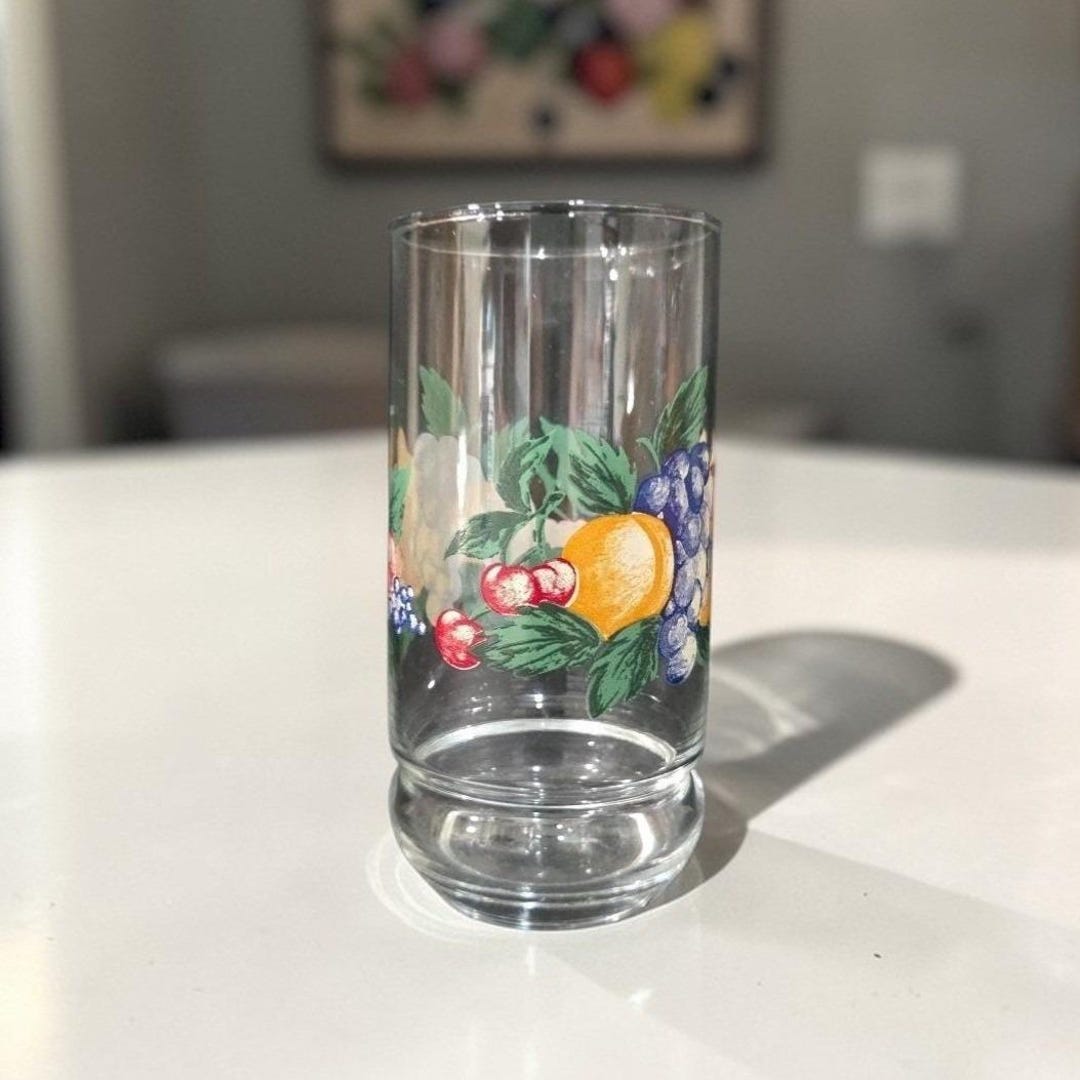 Oneida Orchard 16oz Tumbler, Vintage Cooler Glass, Replacement ...