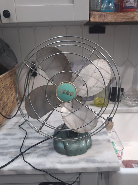 Mcgraw Zero Electric Desk Cage Fan 1275, Vintage Home Decor