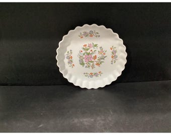 Taartvorm Japanse quiche, Dolphin Le Jardin-stijl, 10 inch bloemen vintage