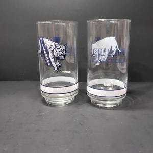 Villanova Wildcats Basketball Glass Set, 16oz Drinking Glasses, Big East Basketball, Getty Glass Pair, Fan Gift