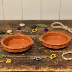 La Vajilla Enériz, S.A. Rustic Terracotta Barro Clay Cazuela, Set Of 2