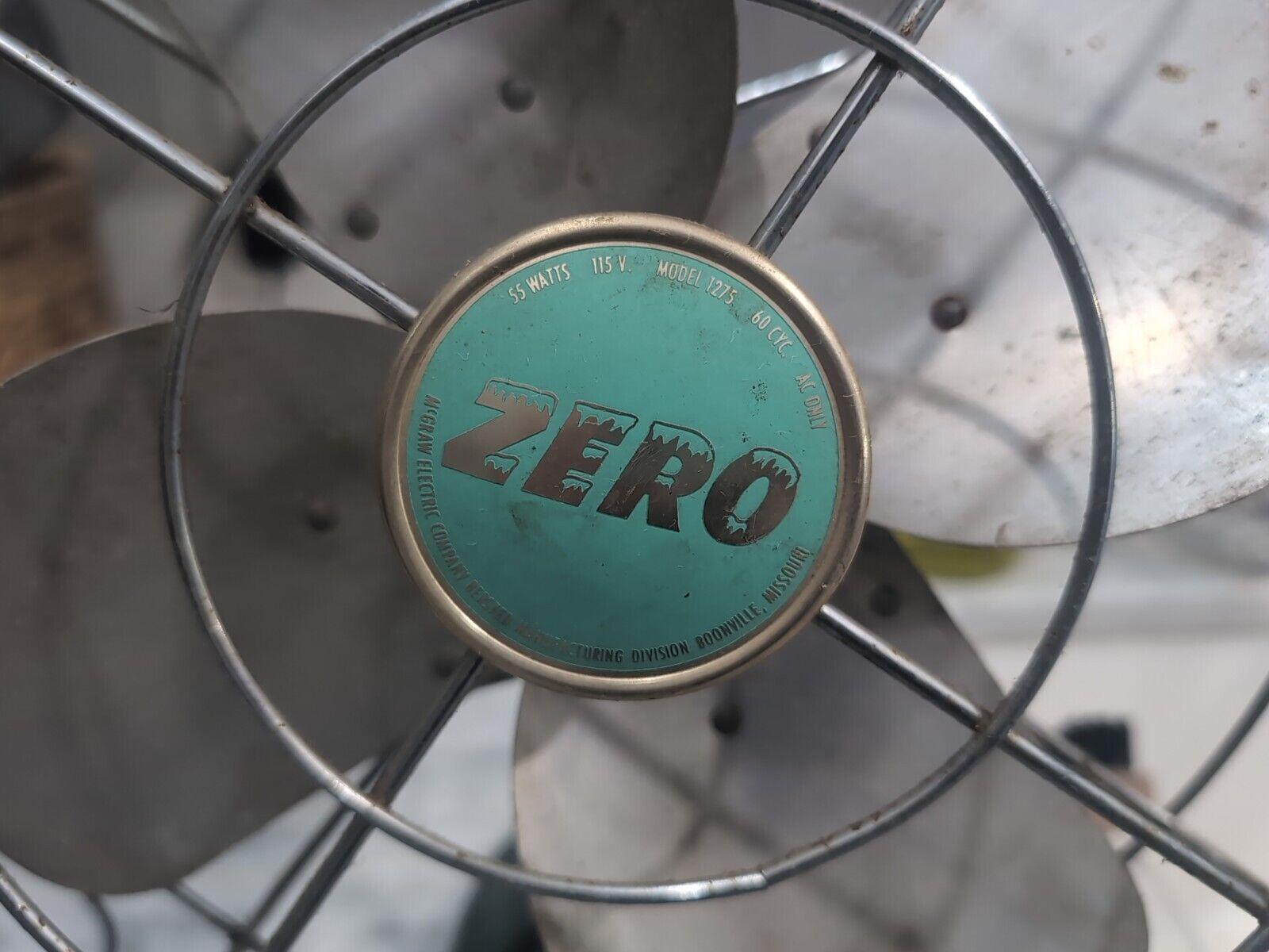 【Vintage】McGRAW ELWCTRIC ZERO 1275R 扇風機 Mcgraw Zero Electric Desk Cage Fan 1275, Vintage Home Decor
