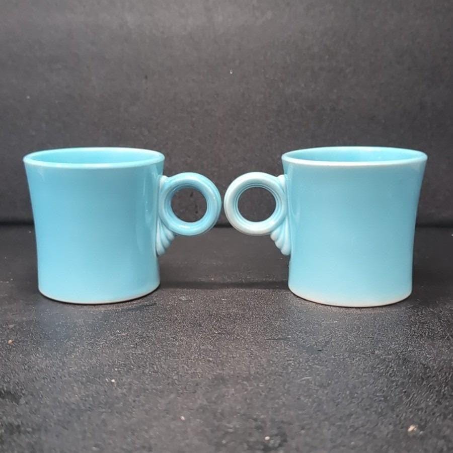 フィエスタウェア ターコイズ コーヒーカップ 2個セット、ヴィンテージ