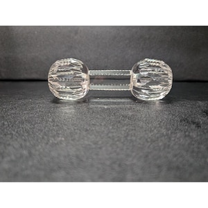 American Brilliant Antique Zipper Cut Crystal Knife Rest, Vintage Decor, Collectible Tableware, Glass Collectible