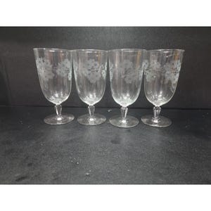 Libbey Glenmore Iced Tea Goblets, Set of 4, 6.75&quot; Goblets, Elegant Drinkware, Glassware for Entertaining, Hostess Gift