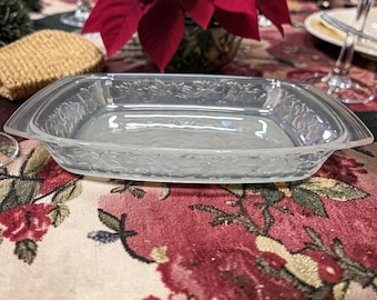 Princess House Fantasia Baking Dish #513, Vintage Poinsettia Design Bakeware, Replacement Lasagna Pan