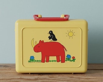 Vintage 1986 Popples Lunchbox With Thermos | 1980's Popples Metal