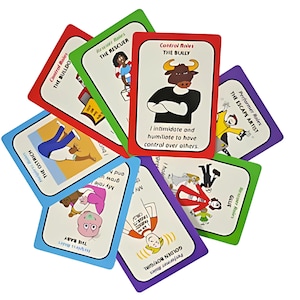 Extra set A: rollen gespeeld in het gezin Kaarten voor begeleiders, therapeuten, psycho-educatie, gezinstherapie, emoties, relaties