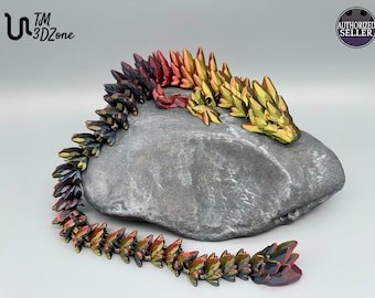 Gemstone Dragon. Edelsteindrache, Drache 3D gedruckt