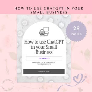 ChatGPT Small Business Guide | Practical AI Strategy Ebook for Growth and Efficiency | Ideal Business Owner Gift