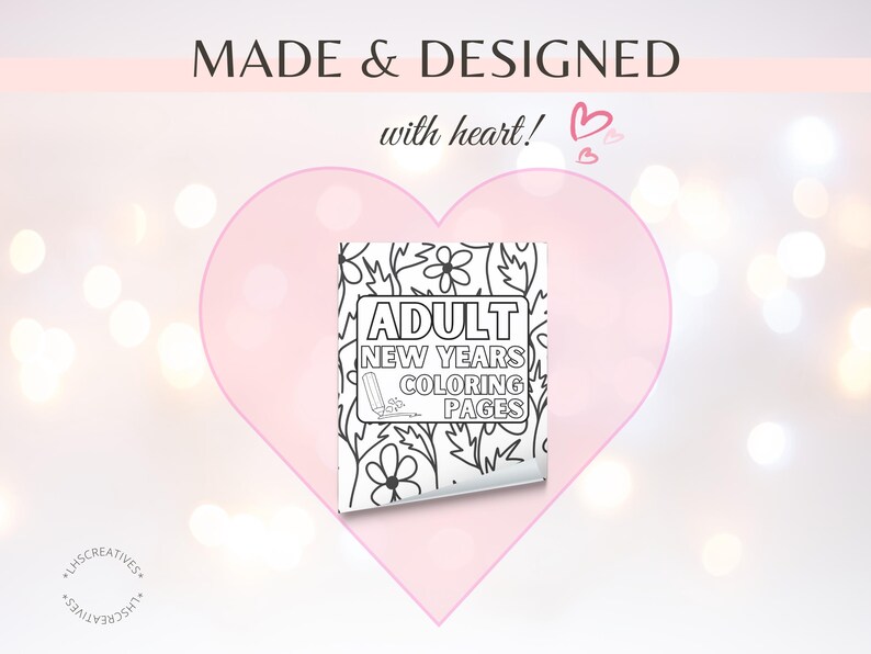 New Year Adult Coloring Pages Printable | 14 Relaxing Mindful Designs ...