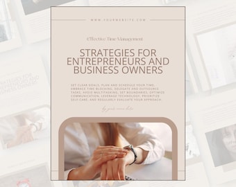 Handboek timemanagement voor vrouwelijke ondernemers (pdf)