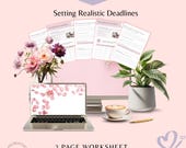 Setting Deadlines Worksheet | Goal-Oriented Client Planner for Business Coaches | Digital Productivity Tool
