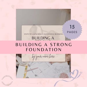 Business Planner Ebook for New Entrepreneurs | Strong Foundation Startup Guide | Step-by-Step Business Planning and Motivational Gift