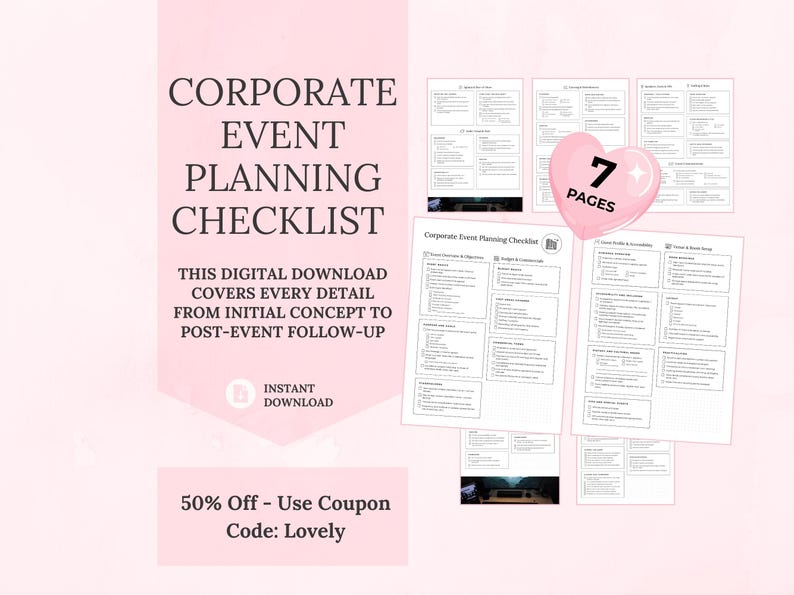 Corporate Event Planning Checklist Template | Business Conference ...