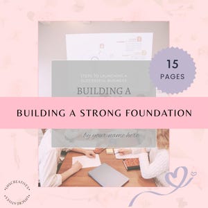 Business Planner Ebook for New Entrepreneurs | Strong Foundation Startup Guide | Step-by-Step Business Planning and Motivational Gift