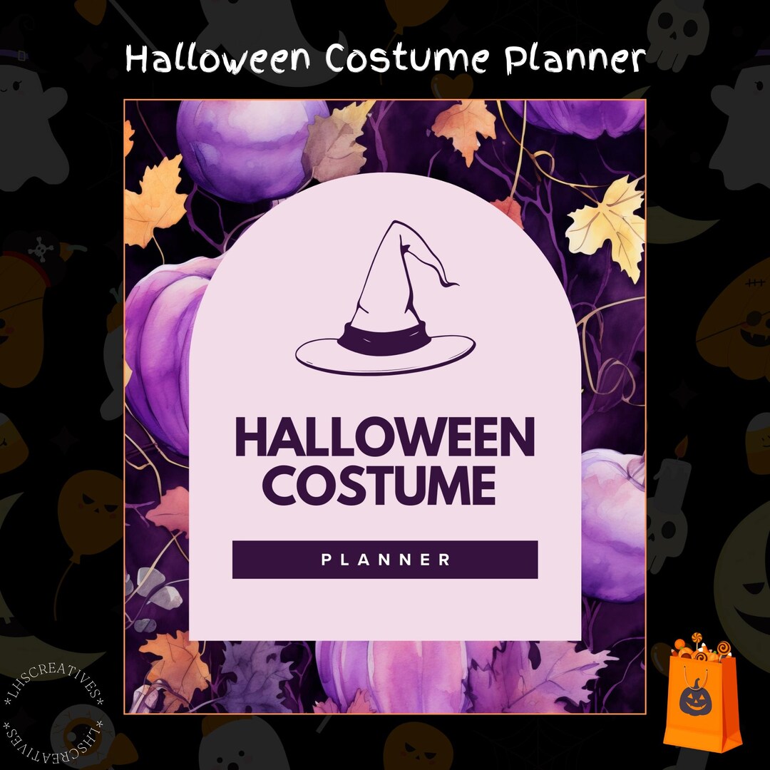 Halloween Costume Planner | Editable Letter & A4 Templates for Easy ...