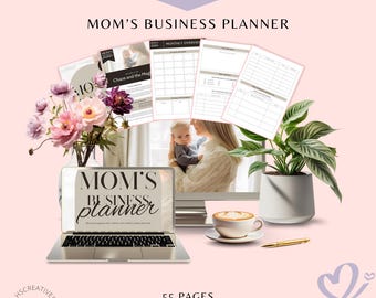 Mom's Business Planner | Digital Printable for Busy Moms Managing Entrepreneurship & Family