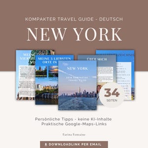 New York Travel Guide Kompakt PDF Digital Smartphone Mobil Maps NYC Reiseführer Manhattan USA Amerika Urlaubsplanung Urlaub Reise Tipps