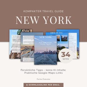 New York Travel Guide Kompakt PDF Digital Smartphone Mobil Maps NYC Reiseführer Manhattan USA Amerika Urlaubsplanung Urlaub Reise Tipps