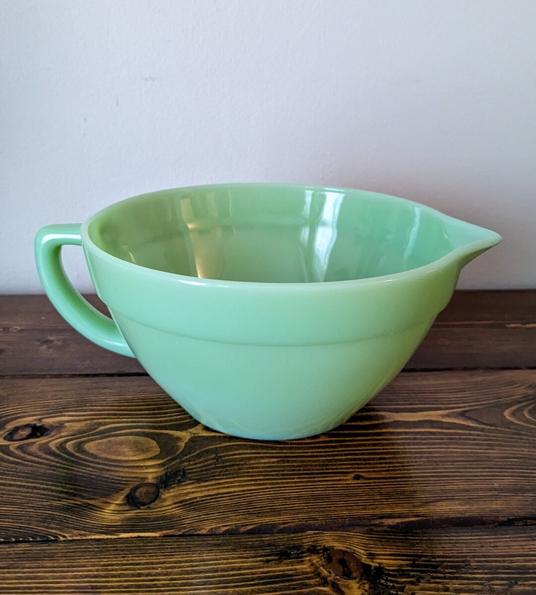 Fire King Jadeite Batter Bowl Vintage Anchor Hocking Etsy