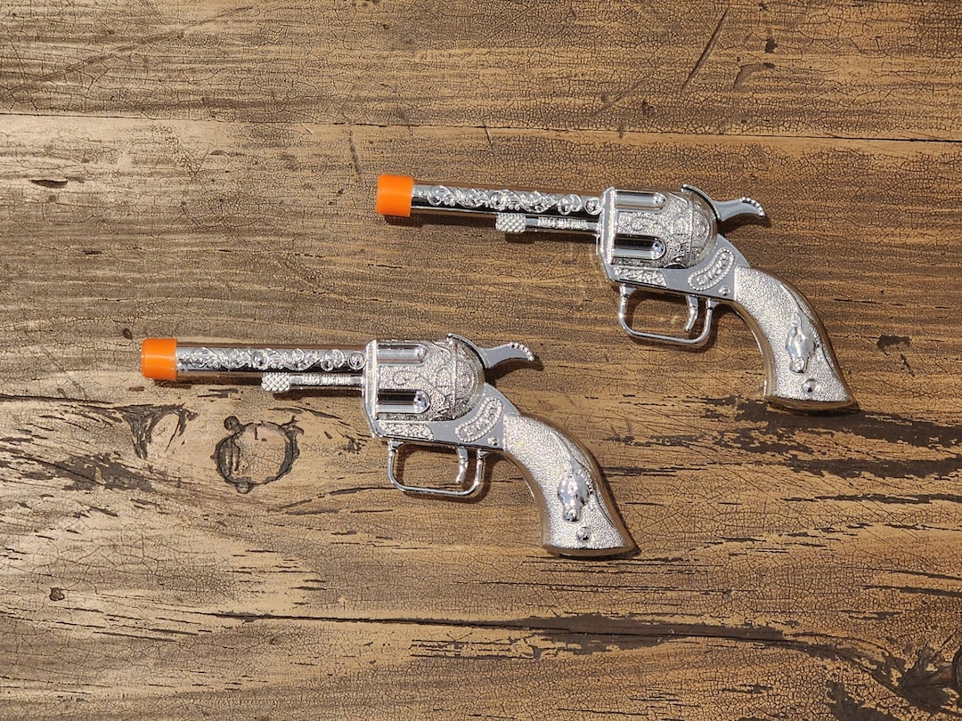 Cap Gun Lil Ranger Double Mini Pistol Fit Tiny Hands Western Toy Pistol ...