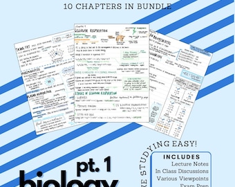 Biologie Teil 1 Digitales Notizbuch, GoodNotes handschriftliche Notizen