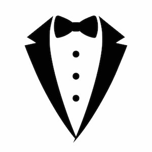 Tuxedo Tux T-Shirt Design SVG PNG Bundle - Cricut - Stickers Crafting Laser Files