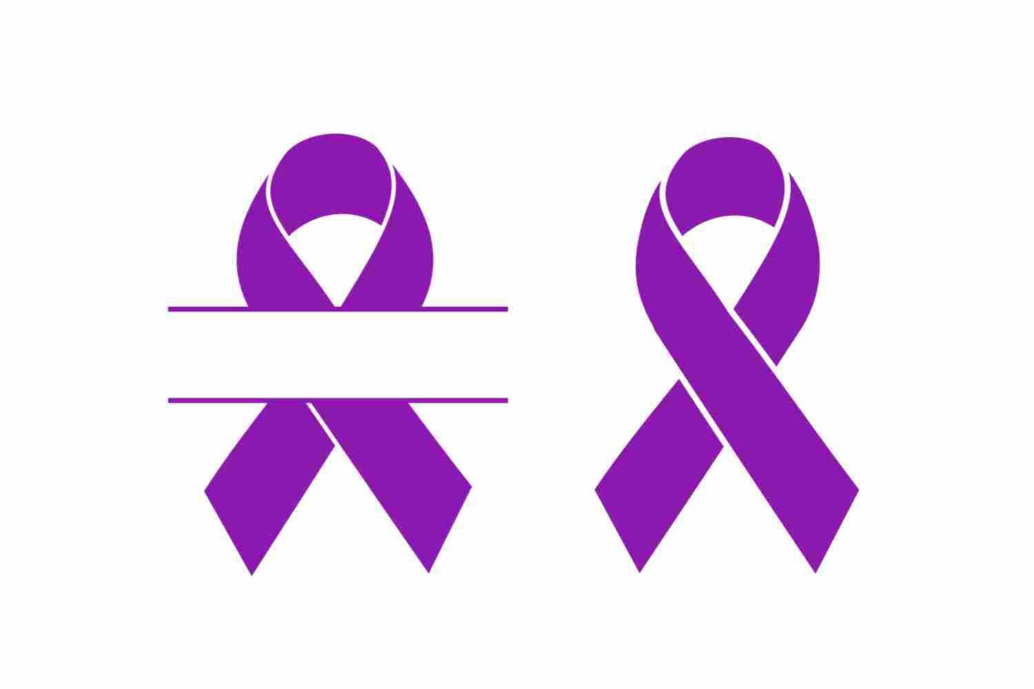 Purple Ribbon Awareness Vector SVG Icon (2) - SVG Repo