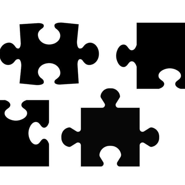 Puzzle Piece Designs SVG PNG Bundle - Designs - Laser Files - Keychains Stickers Crafting Autism