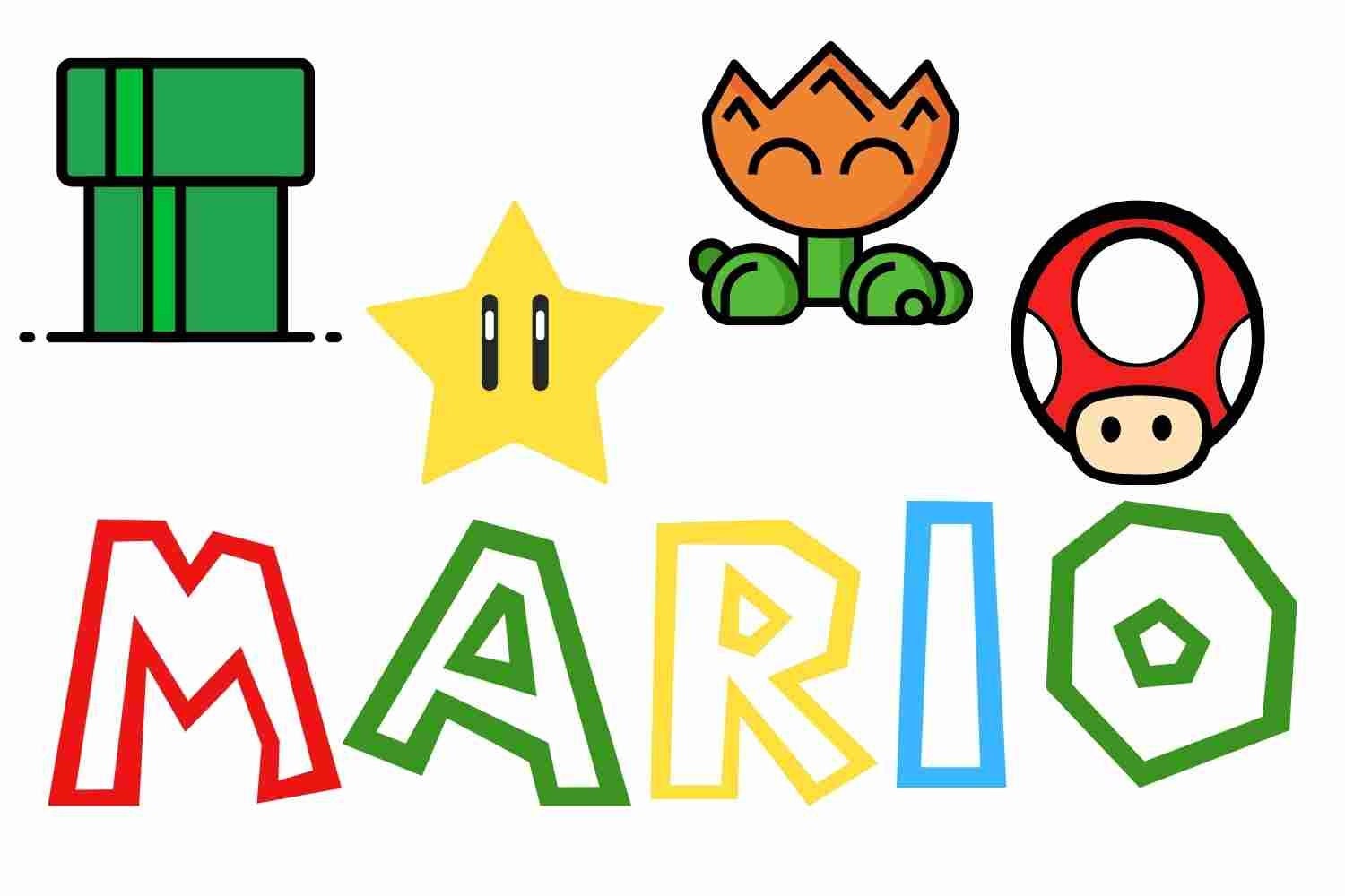 Super Mario Bros Video Games · Creative Fabrica