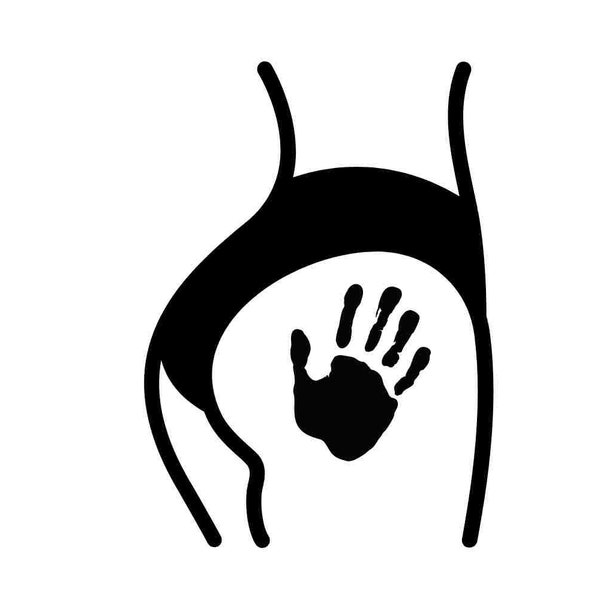 Handprint Booty Hand Print SVG PNG Bundle - Designs - Laser Files - Multiple Formats