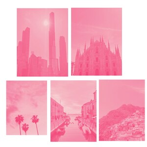 Pink Travel Eclectic Fun Chic Drucke