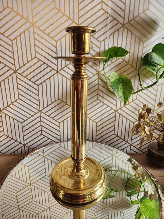 12" Brass Candlestick Holder