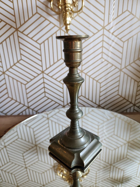 7.5" Brass Candlestick Holder
