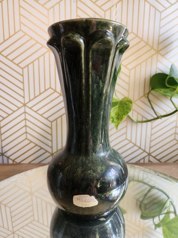 Vintage Haeger Emerald Green Vase
