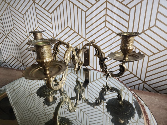 Mid-19th Century Napoleon III 3-Branch Gilt Bronze Candle Sconce