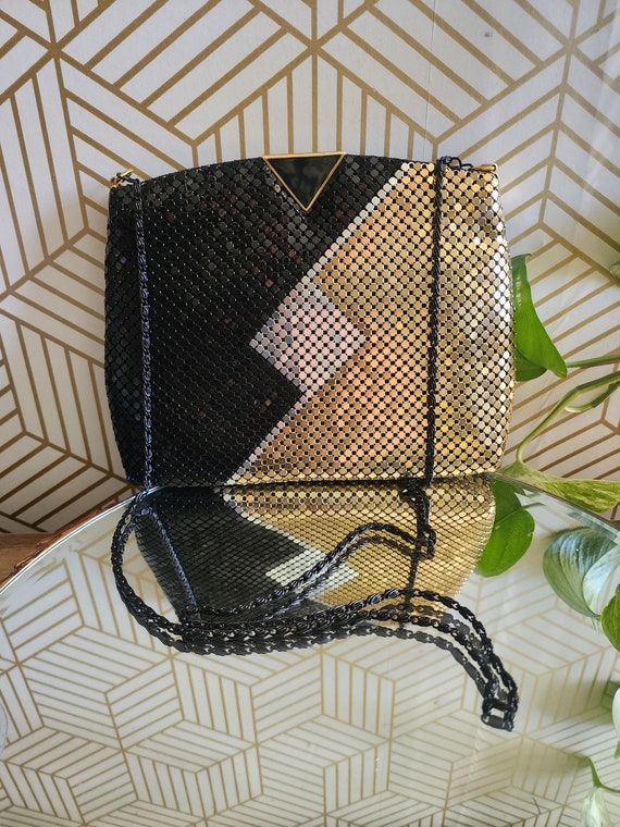 Vintage Y & S Original Chainmail Gold Mesh Metallic Purse/Bag