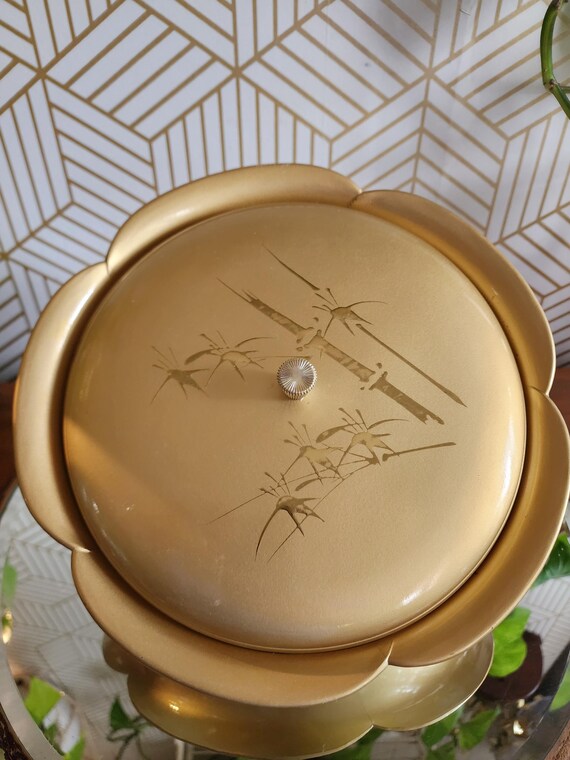 Vintage Midcentury 1960s Otagirl Covered Divided Dish