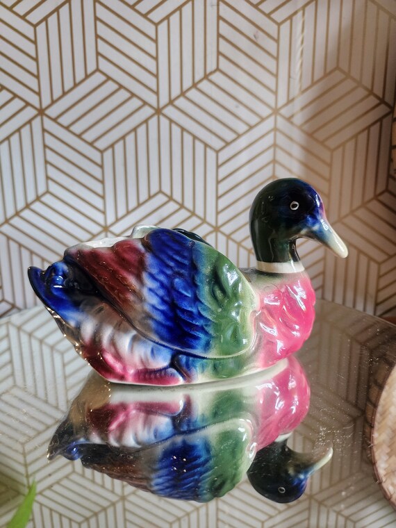 Vintage Royal Copley Duck Planter
