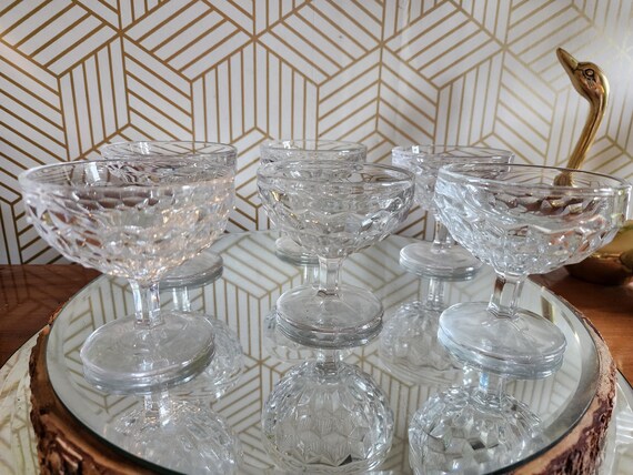 Vintage Fostoria "American" Cocktail Coupes Set of 6