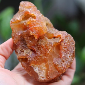 397 g Grande agata corniola arancione di Washington - Regalo per arredamento casa, regalo di roccia, regalo per collezionisti di rocce, roccia da esposizione, regalo di Natale
