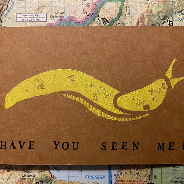 Banana Slug Postcard - Single Card