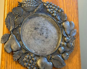 Antique pewter candle holder. Made in Italy.