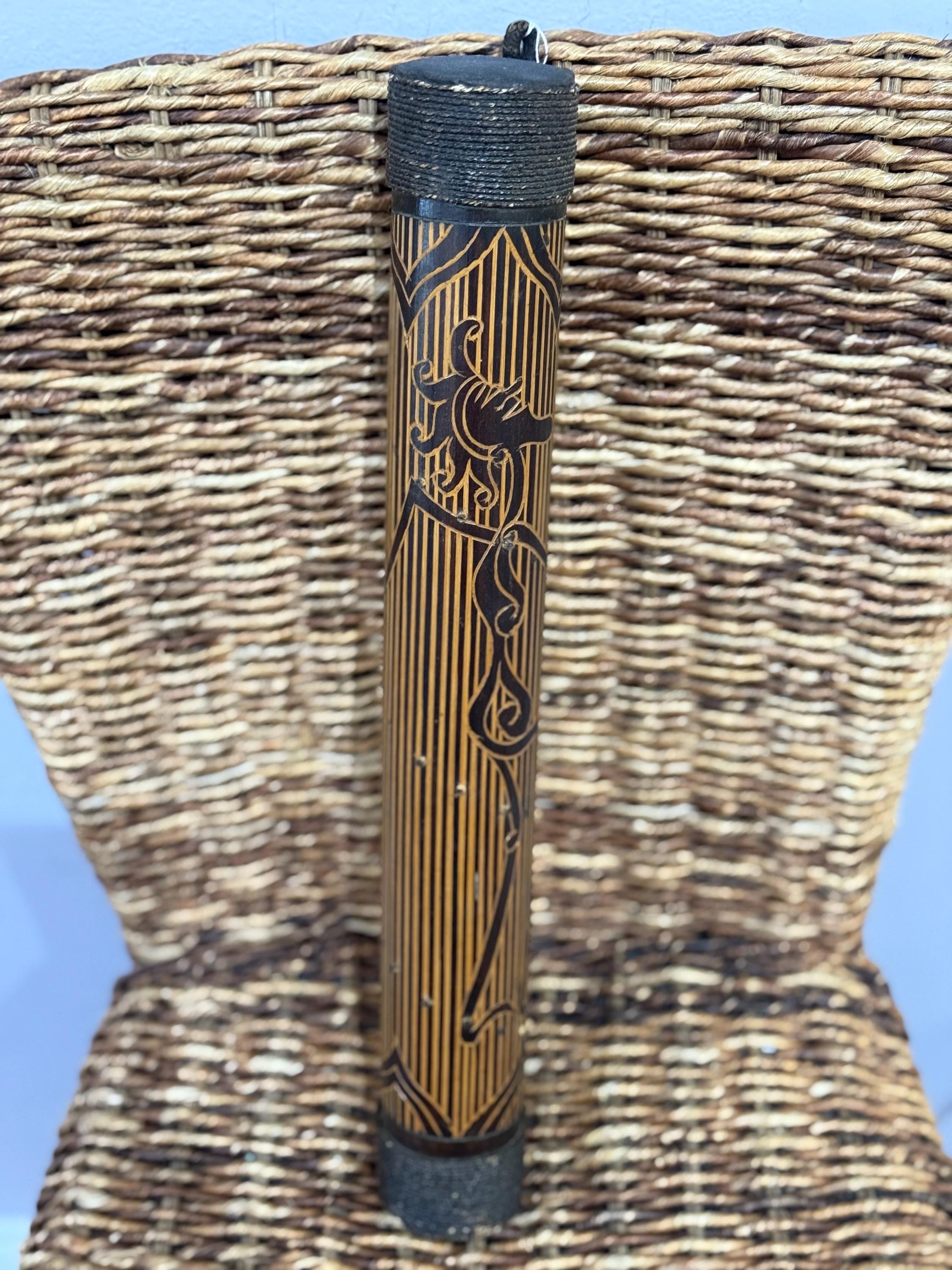 SALE Rare Handmade African Rain Stick 16” Africa Design Meditation Yoga ...